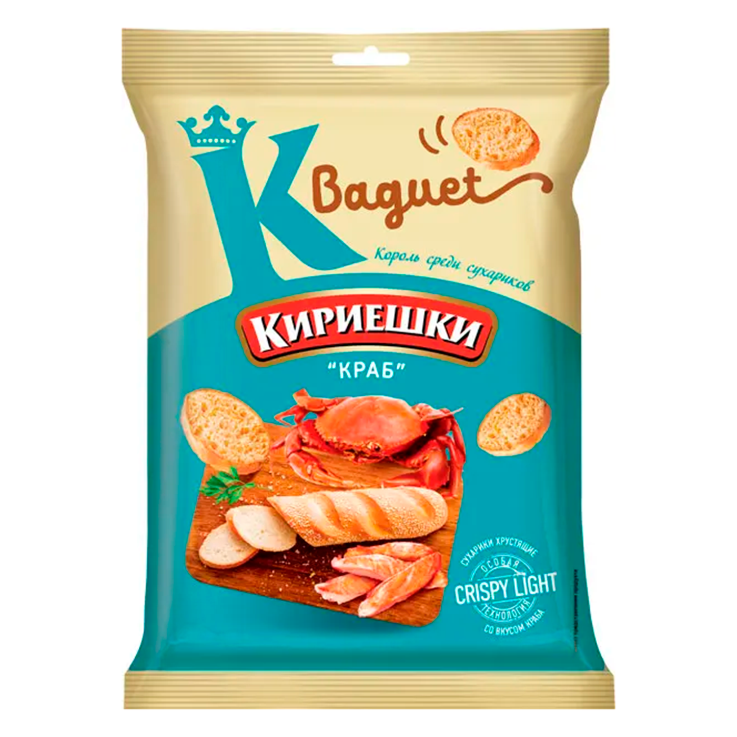 Croutons "Kirieschki Baguet" mit Krabbegeschmack, 50 g