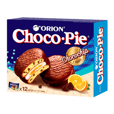 Orion Choco Pie Orangen-und Schokostückchen 12x30g