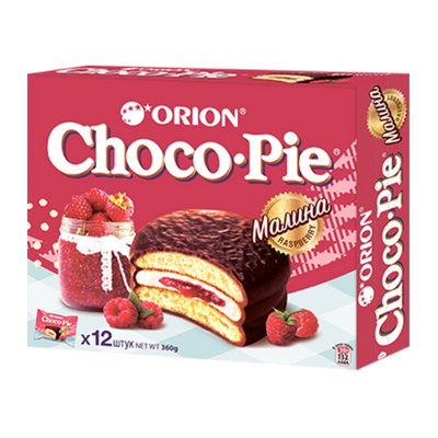 Orion Choco Pie Himbeer 12x30g