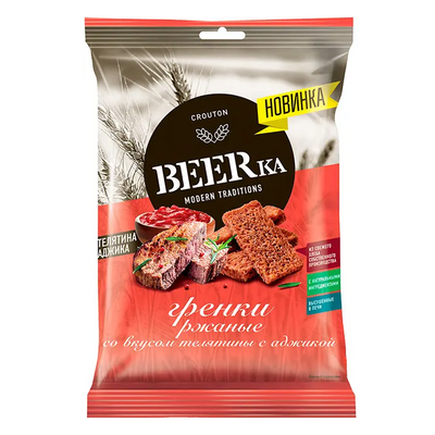 Croutons "BeerKa" mit Kalbfleisch und Ajika Geschmack, 60 g