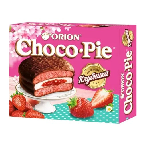 Orion Choco Pie Erdbeer 12x30g