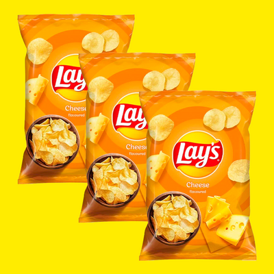 Lay's Cheese (Сыр) Geschmack 130 g 3er Bundle