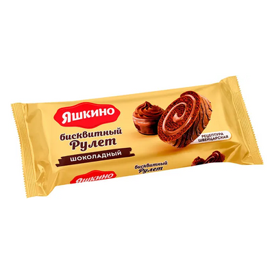 Biskuitrolle "Yashkino" mit Schokogeschmack 200g