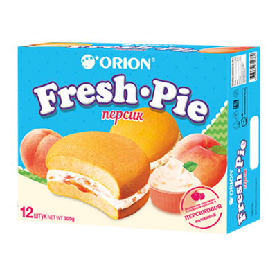 Fresh Pie mit Pfirsichgeschmack 12x25g