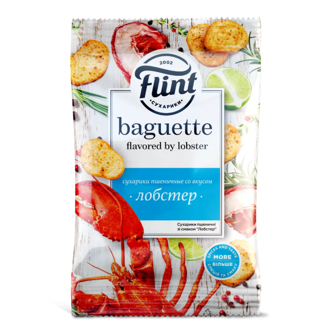 Croutons "Flint Baguette" Lobster, 60 g