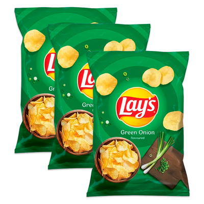 Lay's Green Onion (Зеленый лук) Geschmack 120 g (40g x 3)