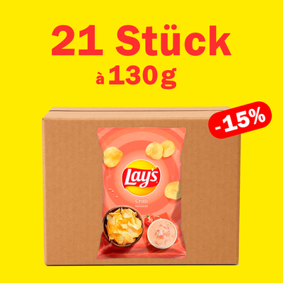 Lay's Crab (Краб) Geschmack 130g x 21 Stück